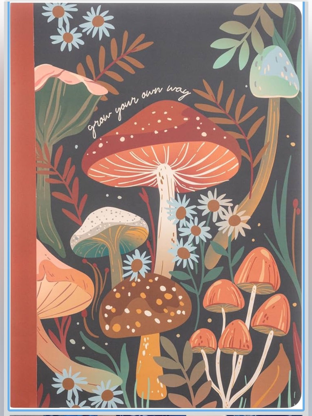 Karma, Lined Journal Notebook, 100 Lined Pages, Notebook, 6.1” x 8.5”, Mushroom